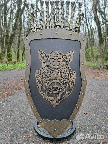Щит Охотника «Кабан». Подставк для шампуров купить с доставкой Щит Охотника «Кабан». Подставк для шампуров