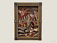 Картина резная из дерева Святослав - воины Севера