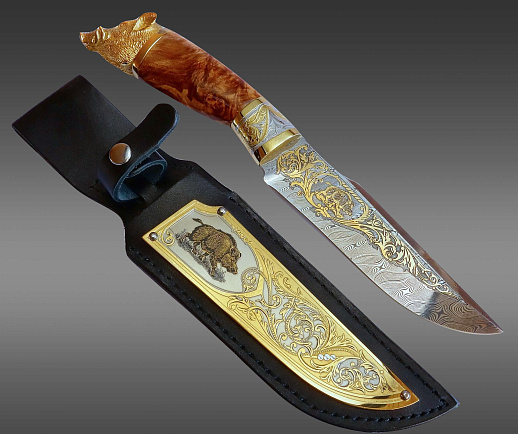 Нож "Кабан" №8 /дамаск/. Златоуст